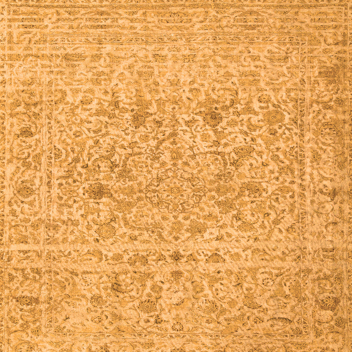 Serging Thickness of Abstract Orange Contemporary Rug, con1992org