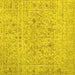 Square Machine Washable Abstract Yellow Contemporary Rug, wshcon1992yw