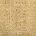 Square Abstract Brown Contemporary Rug, con1992brn