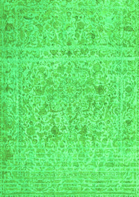 Abstract Green Contemporary Rug, con1992grn