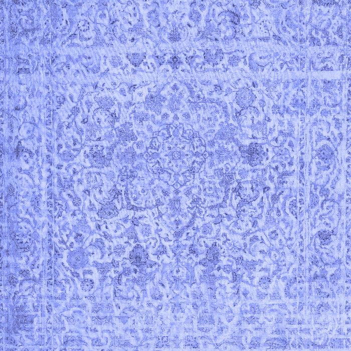 Abstract Blue Contemporary Rug, con1992blu