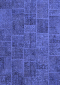 Patchwork Blue Transitional Rug, con1993blu