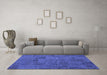 Machine Washable Patchwork Blue Transitional Rug in a Living Room, wshcon1993blu