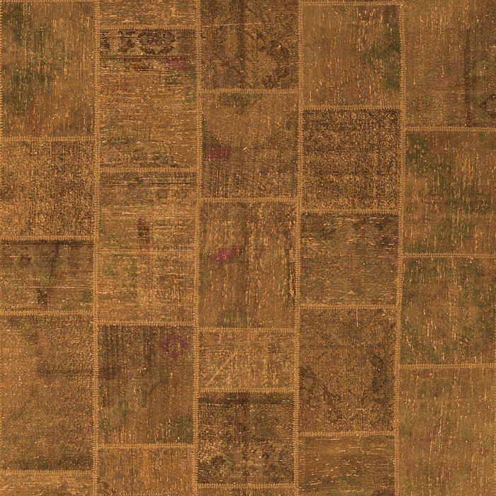 Patchwork Orange Transitional Rug, con1993org