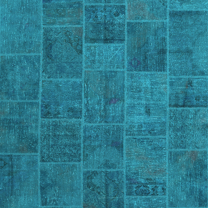 Patchwork Light Blue Transitional Rug, con1993lblu
