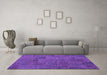 Machine Washable Patchwork Purple Transitional Area Rugs in a Living Room, wshcon1993pur