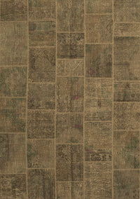 Patchwork Brown Transitional Rug, con1993brn