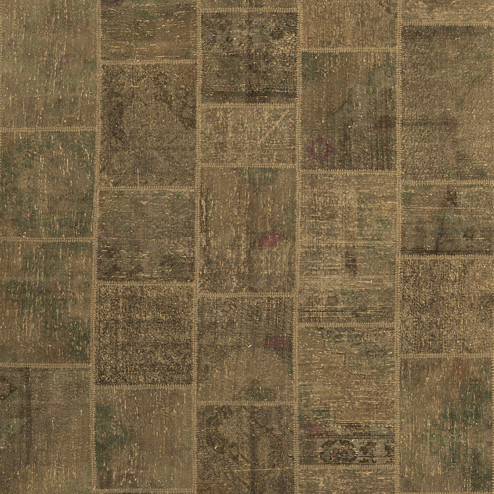 Patchwork Brown Transitional Rug, con1993brn