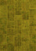 Patchwork Yellow Transitional Rug, con1993yw