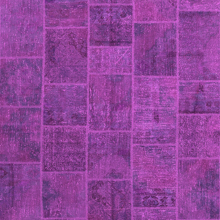 Machine Washable Patchwork Pink Transitional Rug, wshcon1993pnk