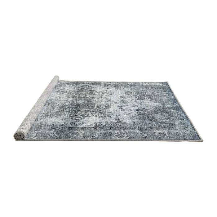 Serging Thickness of Machine Washable Contemporary Light Slate Gray Rug, wshcon1994