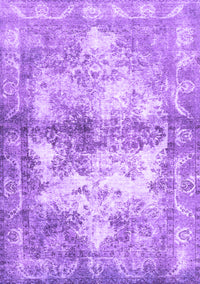 Abstract Purple Contemporary Rug, con1994pur