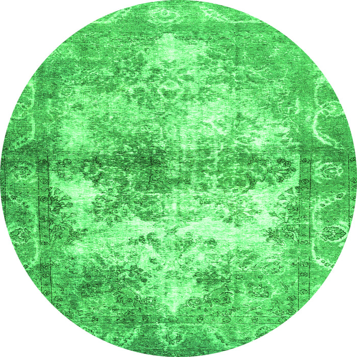 Machine Washable Abstract Green Contemporary Area Rugs, wshcon1994grn