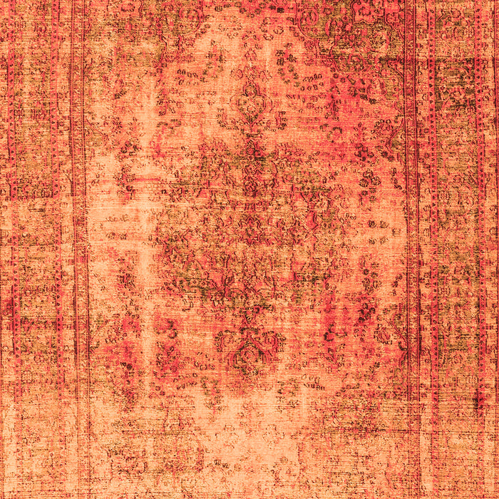 Abstract Orange Contemporary Rug, con1995org