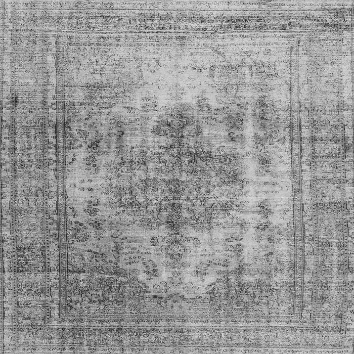 Serging Thickness of Abstract Gray Contemporary Rug, con1995gry