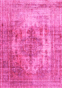 Abstract Pink Contemporary Rug, con1995pnk