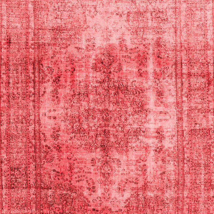 Machine Washable Abstract Red Contemporary Rug, wshcon1995red