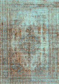 Abstract Light Blue Contemporary Rug, con1995lblu