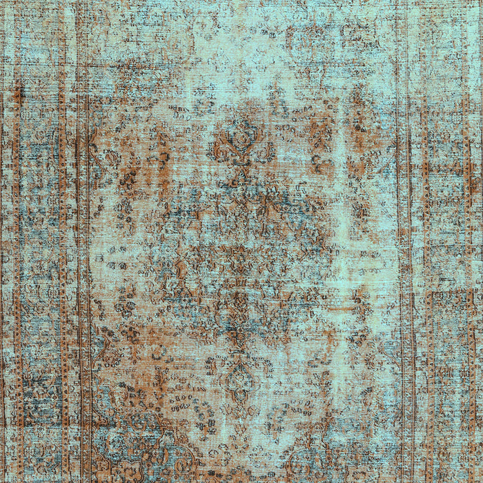 Abstract Light Blue Contemporary Rug, con1995lblu