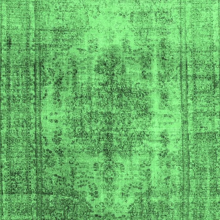 Machine Washable Abstract Emerald Green Contemporary Area Rugs, wshcon1995emgrn