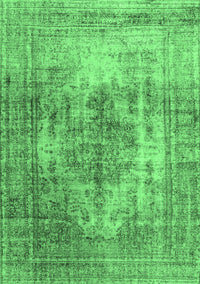 Abstract Emerald Green Contemporary Rug, con1995emgrn