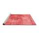 Contemporary Red Washable Rugs