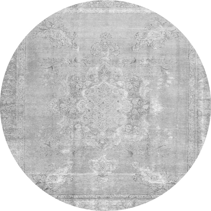 Square Abstract Gray Contemporary Rug, con1996gry