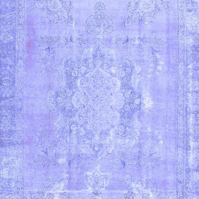 Abstract Blue Contemporary Rug, con1996blu