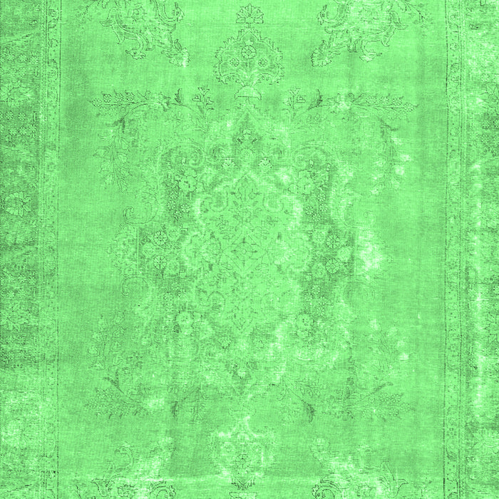 Abstract Emerald Green Contemporary Rug, con1996emgrn