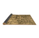 Sideview of Abstract Brown Contemporary Rug, con1997brn