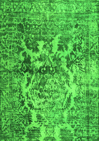 Abstract Green Contemporary Rug, con1997grn