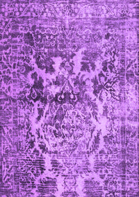 Abstract Purple Contemporary Rug, con1997pur