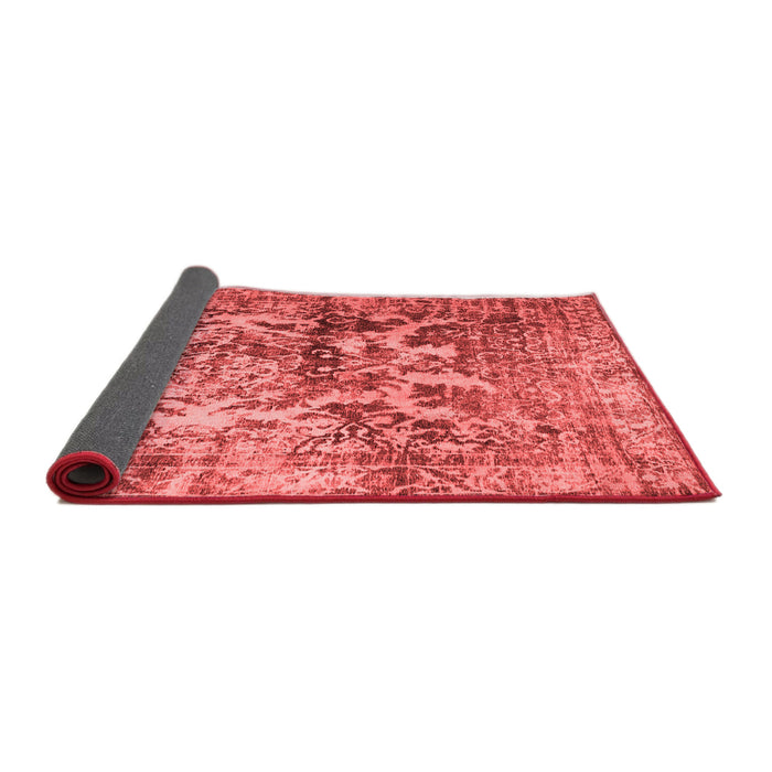Abstract Red Contemporary Area Rugs