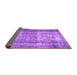 Sideview of Abstract Purple Contemporary Rug, con1998pur