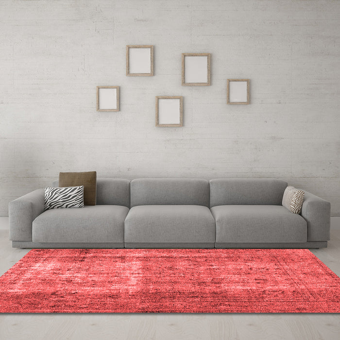Contemporary Red Washable Rugs