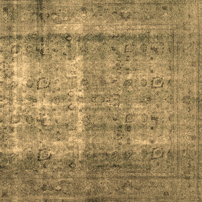 Square Machine Washable Abstract Brown Contemporary Rug, wshcon1998brn