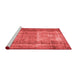 Contemporary Red Washable Rugs