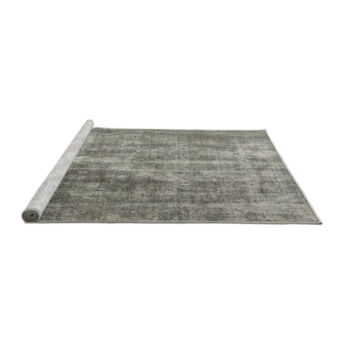 Serging Thickness of Machine Washable Contemporary Dark Gray Rug, wshcon1999