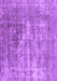 Machine Washable Abstract Purple Contemporary Area Rugs, wshcon1999pur