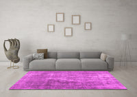 Machine Washable Abstract Pink Contemporary Rug, wshcon1999pnk