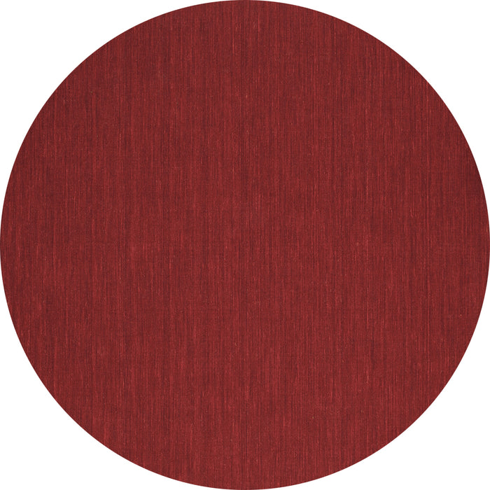 Round Abstract Brown Contemporary Rug, con199brn