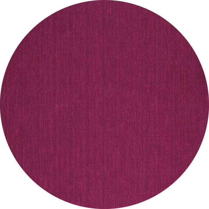 Round Abstract Purple Contemporary Rug, con199pur