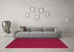 Machine Washable Abstract Pink Contemporary Rug in a Living Room, wshcon199pnk