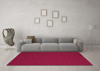 Machine Washable Abstract Pink Contemporary Rug, wshcon199pnk