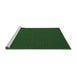 Sideview of Machine Washable Abstract Emerald Green Contemporary Area Rugs, wshcon199emgrn