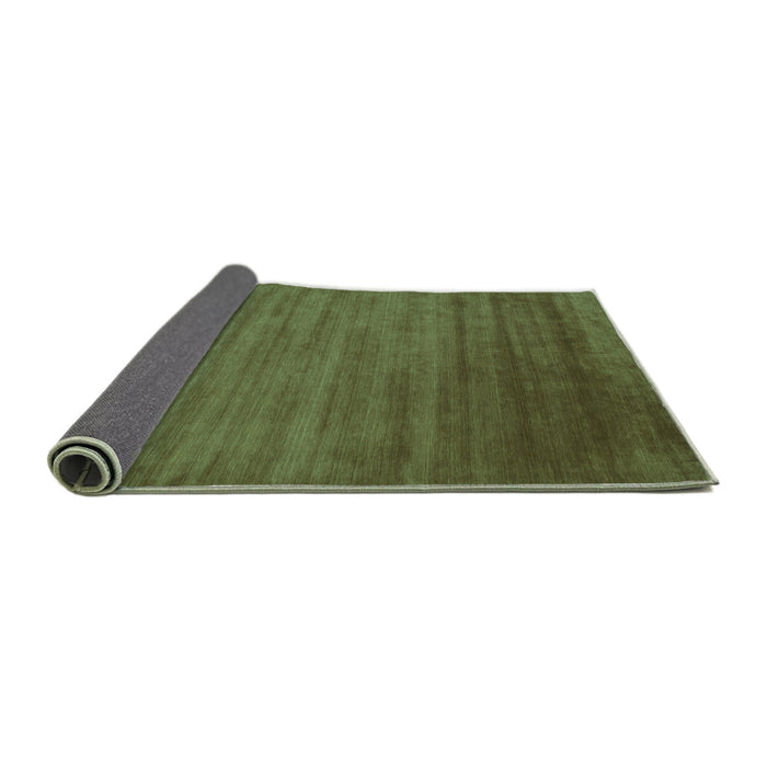 Sideview of Abstract Turquoise Contemporary Rug, con19turq