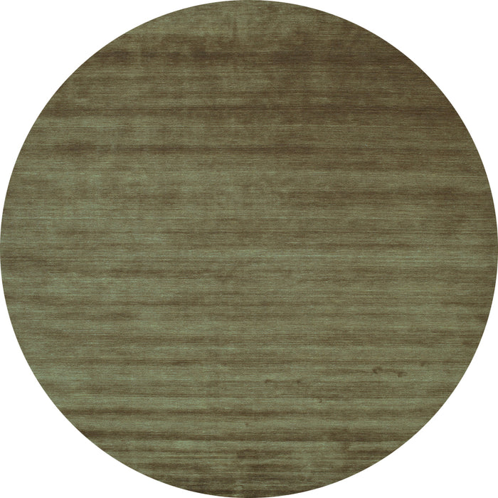 Round Abstract Light Blue Contemporary Rug, con19lblu