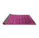 Sideview of Abstract Purple Contemporary Rug, con19pur