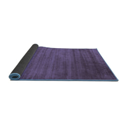 Sideview of Abstract Blue Contemporary Rug, con19blu