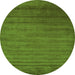 Machine Washable Abstract Green Contemporary Area Rugs, wshcon19grn